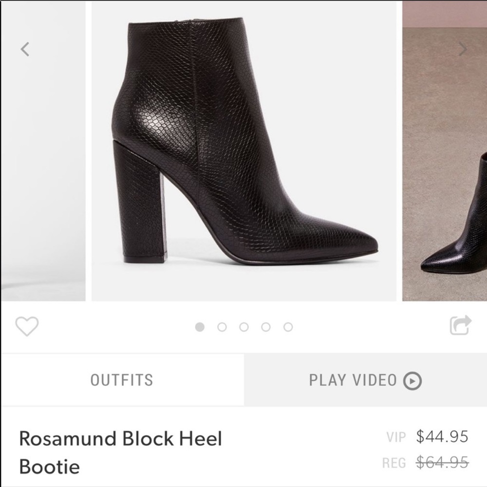Snake skin booties